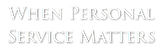 When Personal Service Matters